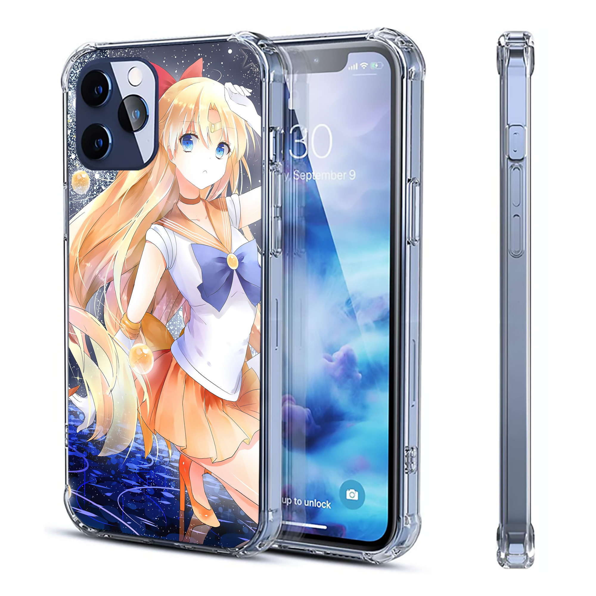 （画像用） 美少女戦士セーラームーン Sailor Moon 【iPhone 12シリーズ対応】透明スマホケース（クリアソフトケース）